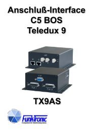 Anschaltbeispiele Anschluß-Interface TX9AS - Funktronic
