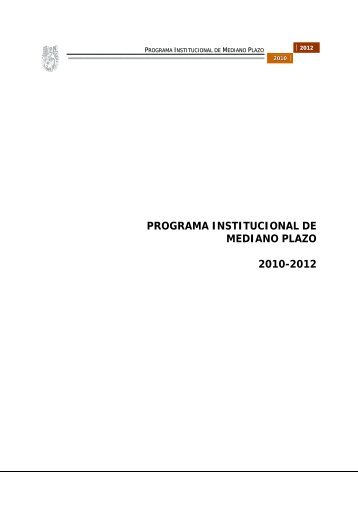 programa institucional de mediano plazo 2010-2012 - cicimar ...