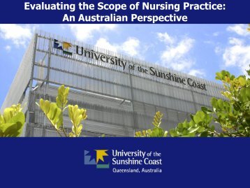 Evaluating the Scope of Nursing Practice: An Australian ... - IUPUI