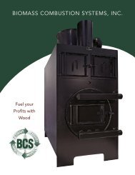 shop heater brochure (pdf) - Biomass Combustion Systems, Inc.