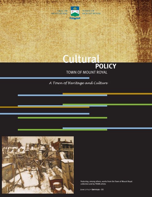 Cultural Policy - Town of Mount Royal