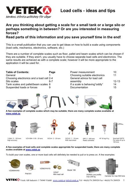 Load cells ideas and tips.pdf - Vetek Scales