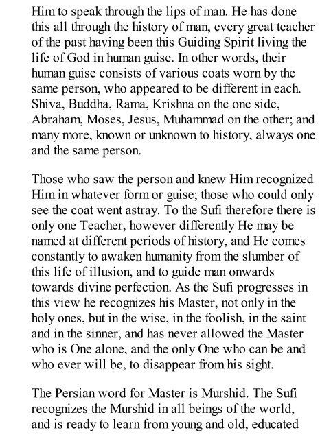 The Way of Illumination (The Sufi Teachi - Khan, Hazrat Inayat_0