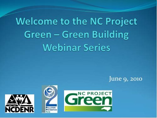 Green Cleaning - NC Project Green