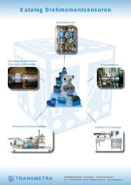 Katalog Drehmomentsensoren - Transmetra