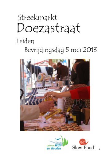 Deelnemers aan de streekmarkt - Slow Food Nederland