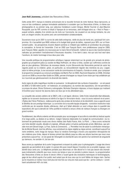 Dossier de presse - Les Rencontres d'Arles