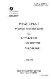 Private Pilot Practical Test Standards for Rotorcraft ... - Flight Training