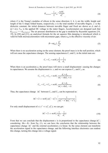 Modeling and System-level Simulation of Force-balance MEMS ...