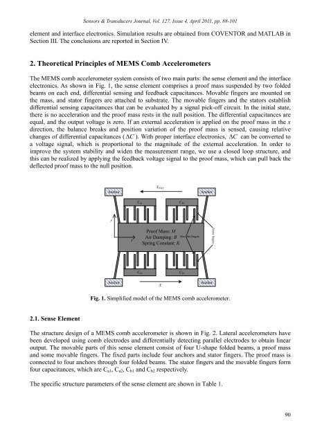 Modeling and System-level Simulation of Force-balance MEMS ...