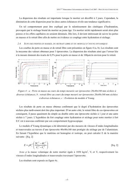 Caractérisation et modélisation de l'effet du ... - IUT Bordeaux 1...