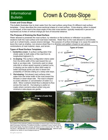 Crown & Cross-Slope - Center for Dirt and Gravel Road Studies ...