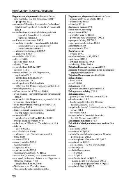 MKN-10 AbecednÃ­ seznam