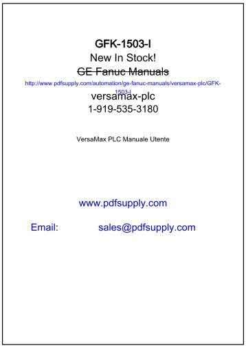 GFK-2055 - GE Fanuc PLC Distributor In Stock! 90-30 90-70 PLCPart