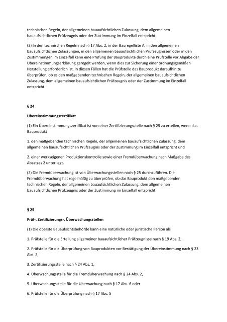 Bauordnung des Landes Sachsen-Anhalt (Bauo LSA) Vom 20 - FVLR