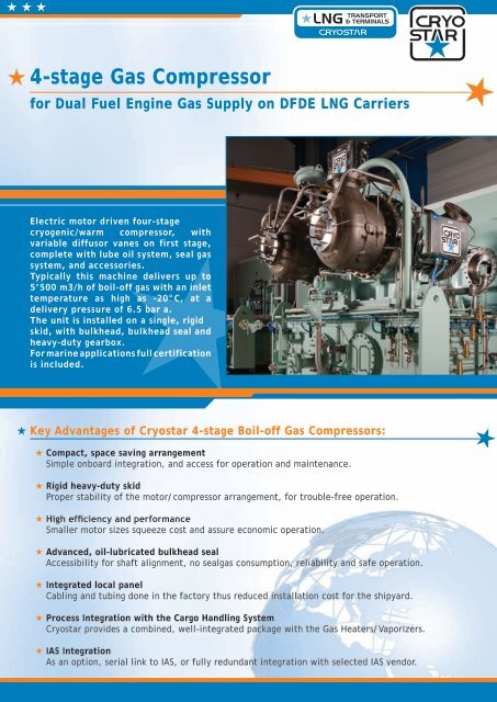 4-stage Gas Compressor - Cryostar