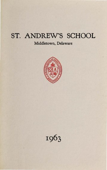 ST. ANDREW,S SCHOOL - Saint Andrew's School Archive