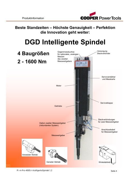 DGD Intelligente Spindel - Xpertgate GmbH & Co. KG