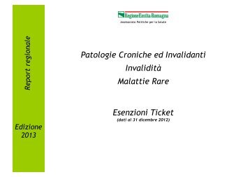 Patologie Croniche ed Invalidanti InvaliditÃ  Malattie Rare ... - Saluter