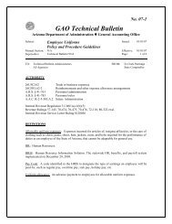 GAO Technical Bulletin 07-1 - General Accounting Office
