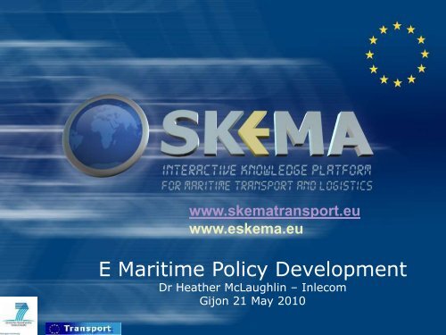 E Maritime Policy Development - SKEMA Project Maritime Transport
