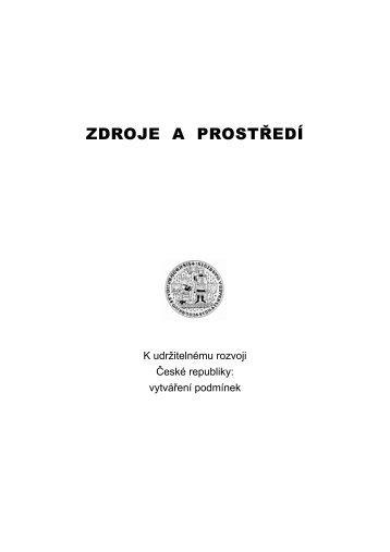 Svazek I: Zdroje a prostÅedÃ­