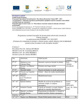 Programare licenta comisia 2