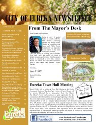 CITY OF EUREKA NEWSLETTER - The City of Eureka, Missouri