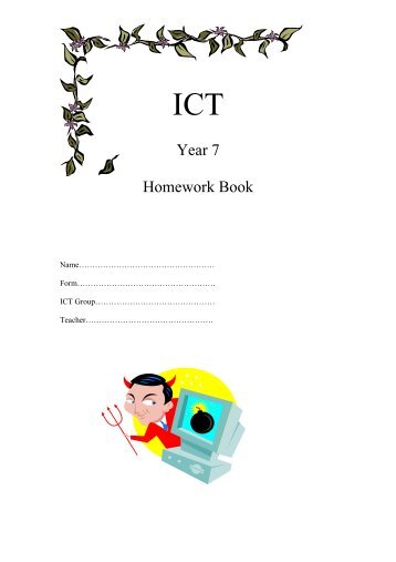 ICT homework year 7 booklet (PDF Version)