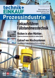 Ausgabe 2 / 2012 Sonderheft Prozessindustrie - technik + EINKAUF