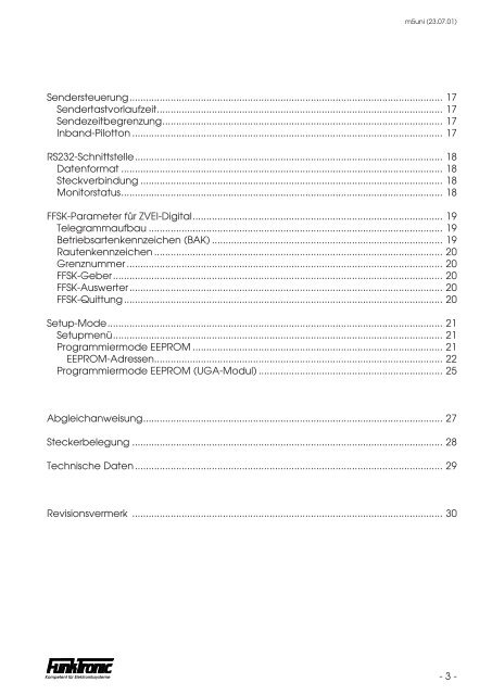 M5 Universal Geber/Auswerter - Funktronic