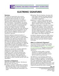 ELECTRONIC SIGNATURES - Records Management