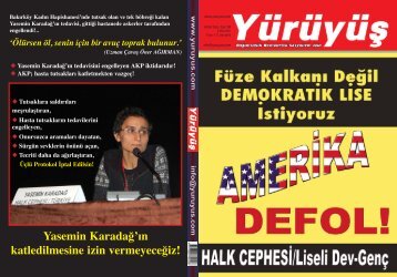 FÜZE KALKANI DEĞİL - Yürüyüş