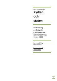 1900-talets kyrkliga utredningar - SÃ¶ren EkstrÃ¶m