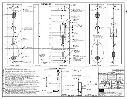 Manufacturer's Template for H1/H2 8600 Concealed Vertical Rod ...