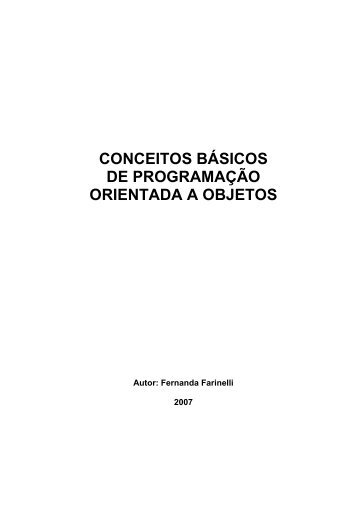 Apostila da Conceitos Básicos de POO