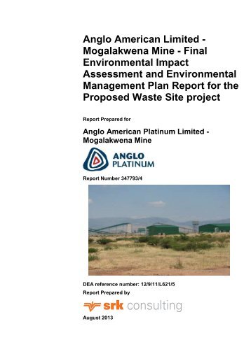 Anglo American Limited - Mogalakwena Mine ... - SRK Consulting
