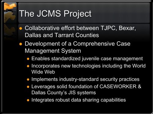 Juvenile Case Management System - Texas Juvenile Justice ...