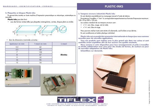PLASTIC-INKS - Tiflex