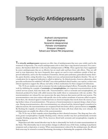 Tricyclic Antidepressants