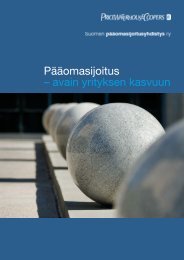 Pääomasijoitus - avain yrityksen kasvuun - PwC