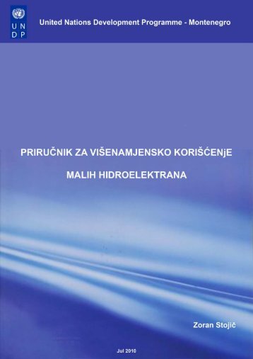 PriruÄnik za viÅ¡enamjensko koriÅ¡Äenje malih hidroelektrana