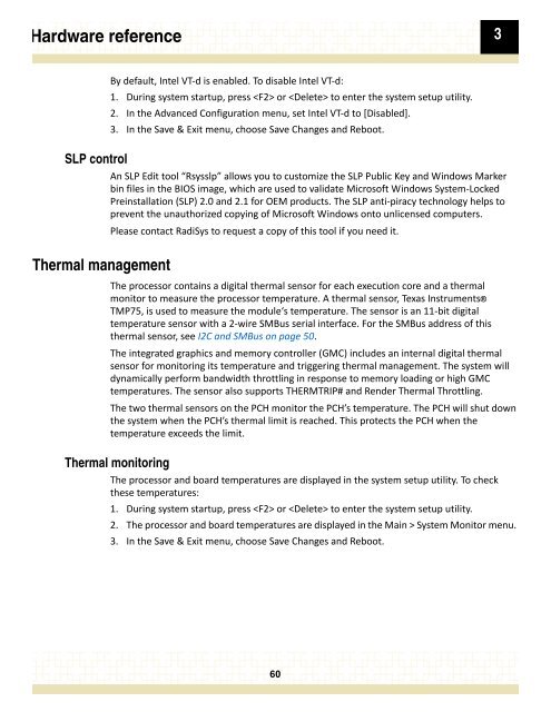 Hardware reference 3 SLP