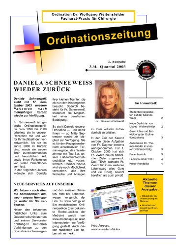 Ordinationszeitung - Ein Blick in eine chirurgische Endoskopie-Praxis