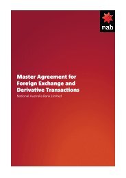 Master Agreement for Foreign Exchange and Derivative Transactions
