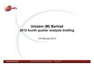 4Q 2012 Analyst Briefing Presentation - Unisem