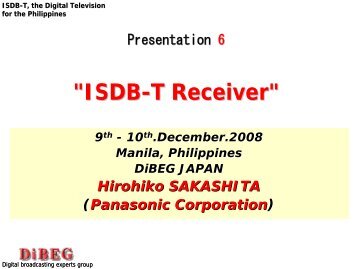 ISDB-T Receiver - DiBEG
