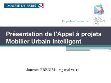 Le concept de mobilier urbain intelligent Ã  Paris - Predim