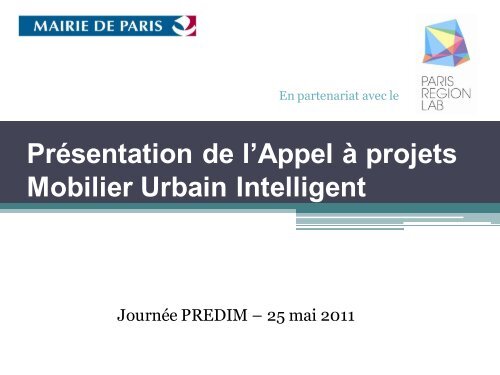 Le concept de mobilier urbain intelligent Ã  Paris - Predim