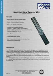 Handheld Metal Detector MD6 - Force Ware